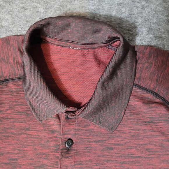 Red Heathered Polo Shirt - Picture 5 of 11